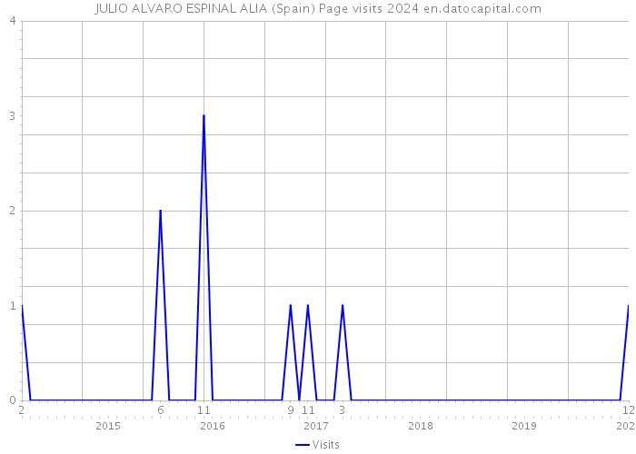 JULIO ALVARO ESPINAL ALIA (Spain) Page visits 2024 