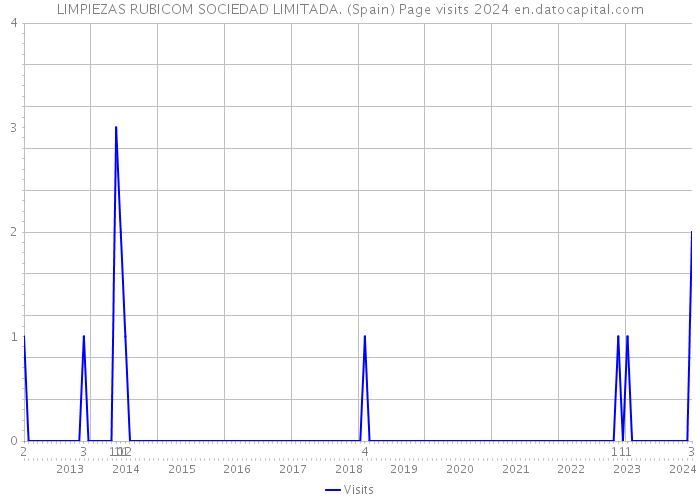 LIMPIEZAS RUBICOM SOCIEDAD LIMITADA. (Spain) Page visits 2024 