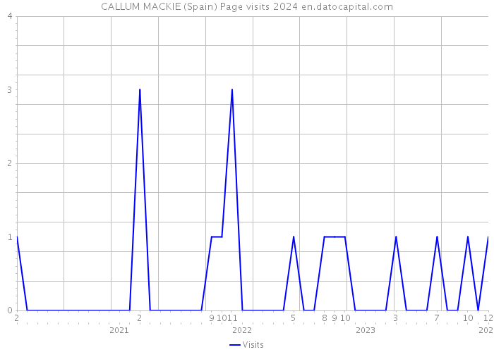 CALLUM MACKIE (Spain) Page visits 2024 