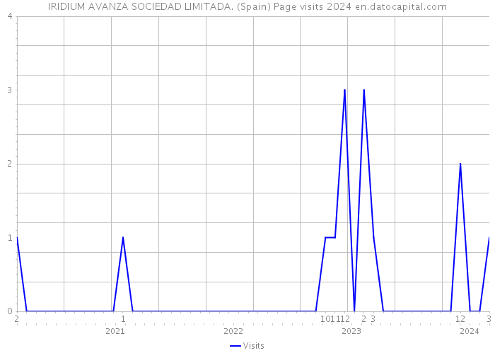 IRIDIUM AVANZA SOCIEDAD LIMITADA. (Spain) Page visits 2024 
