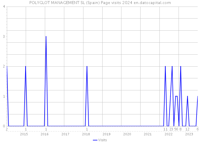 POLYGLOT MANAGEMENT SL (Spain) Page visits 2024 