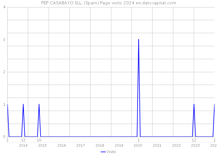 PEP CASABAYO SLL. (Spain) Page visits 2024 