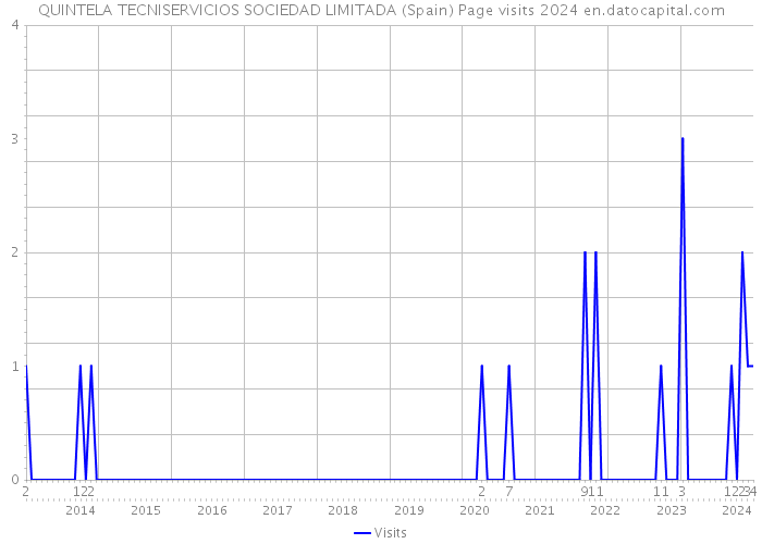 QUINTELA TECNISERVICIOS SOCIEDAD LIMITADA (Spain) Page visits 2024 