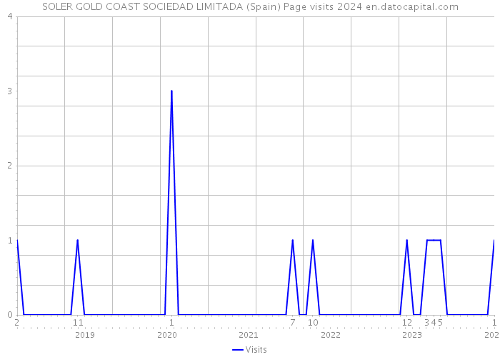 SOLER GOLD COAST SOCIEDAD LIMITADA (Spain) Page visits 2024 