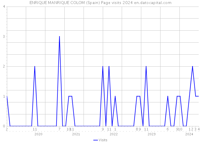 ENRIQUE MANRIQUE COLOM (Spain) Page visits 2024 