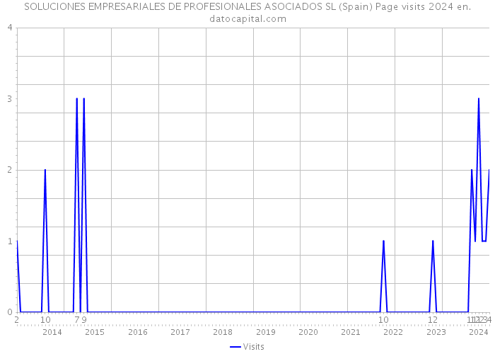 SOLUCIONES EMPRESARIALES DE PROFESIONALES ASOCIADOS SL (Spain) Page visits 2024 
