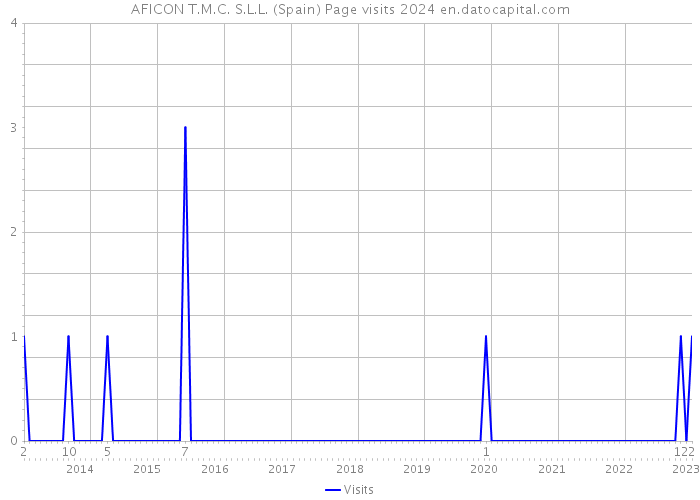 AFICON T.M.C. S.L.L. (Spain) Page visits 2024 