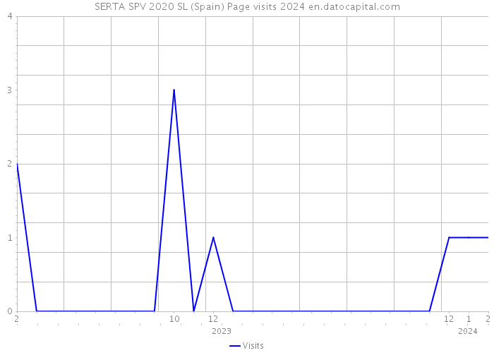 SERTA SPV 2020 SL (Spain) Page visits 2024 