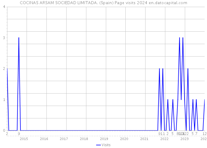 COCINAS ARSAM SOCIEDAD LIMITADA. (Spain) Page visits 2024 