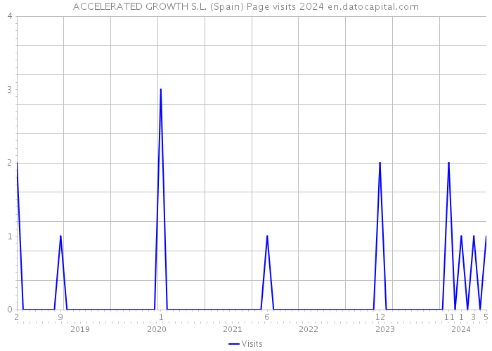 ACCELERATED GROWTH S.L. (Spain) Page visits 2024 