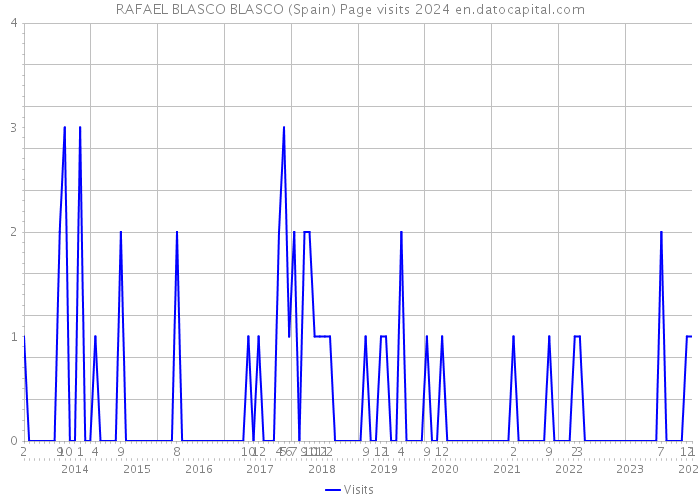 RAFAEL BLASCO BLASCO (Spain) Page visits 2024 
