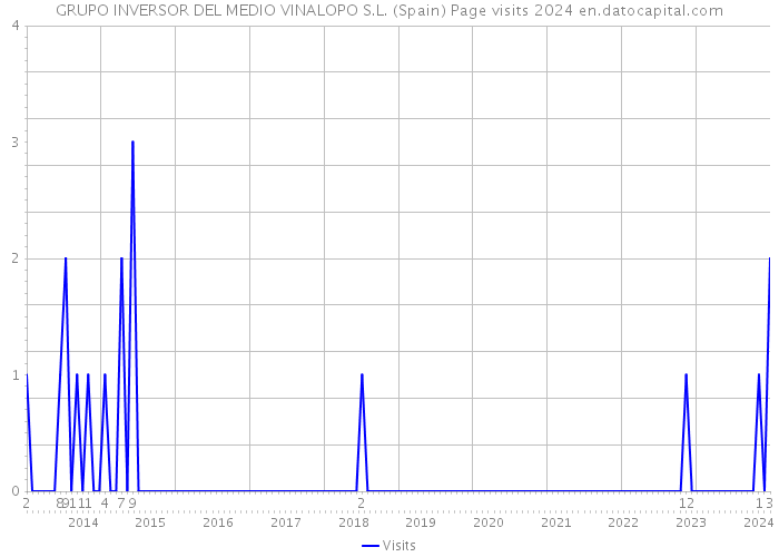 GRUPO INVERSOR DEL MEDIO VINALOPO S.L. (Spain) Page visits 2024 