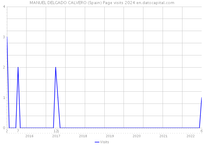 MANUEL DELGADO CALVERO (Spain) Page visits 2024 