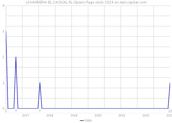 LAVANDERIA EL CAGIGAL SL (Spain) Page visits 2024 