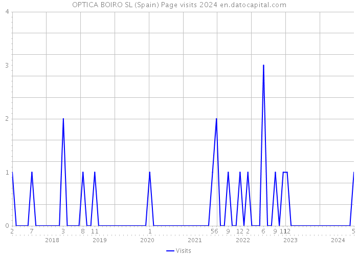 OPTICA BOIRO SL (Spain) Page visits 2024 