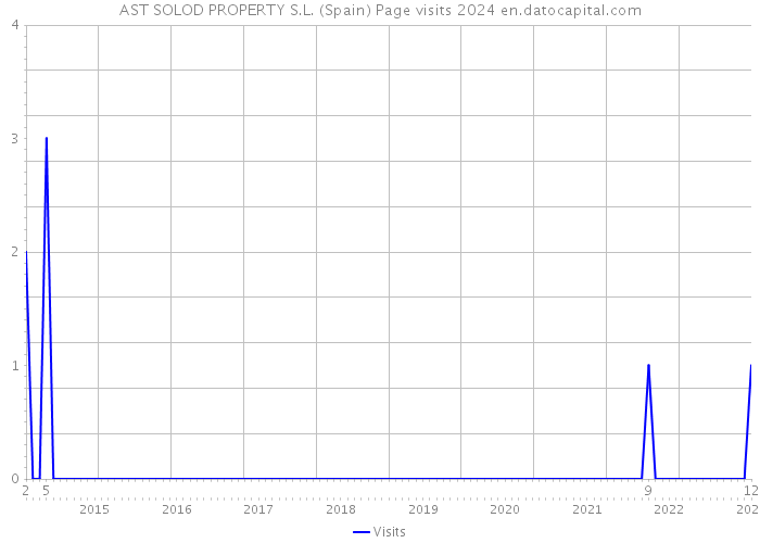 AST SOLOD PROPERTY S.L. (Spain) Page visits 2024 