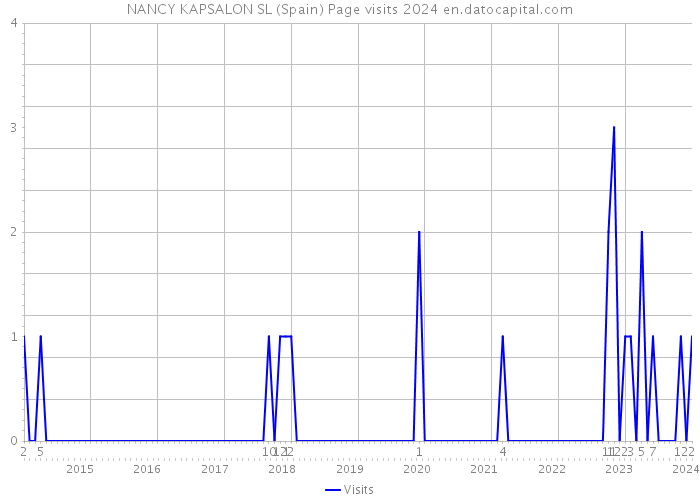 NANCY KAPSALON SL (Spain) Page visits 2024 