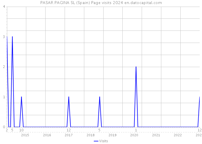 PASAR PAGINA SL (Spain) Page visits 2024 