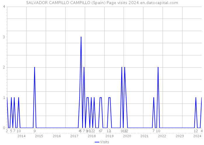 SALVADOR CAMPILLO CAMPILLO (Spain) Page visits 2024 