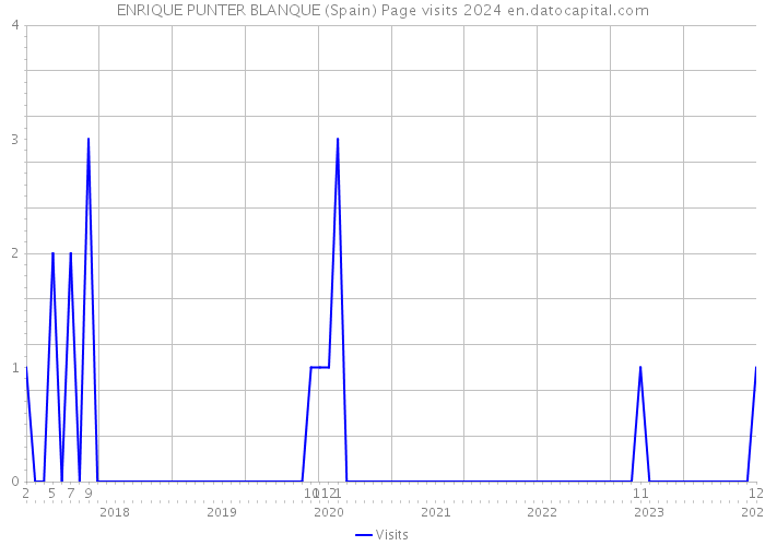 ENRIQUE PUNTER BLANQUE (Spain) Page visits 2024 