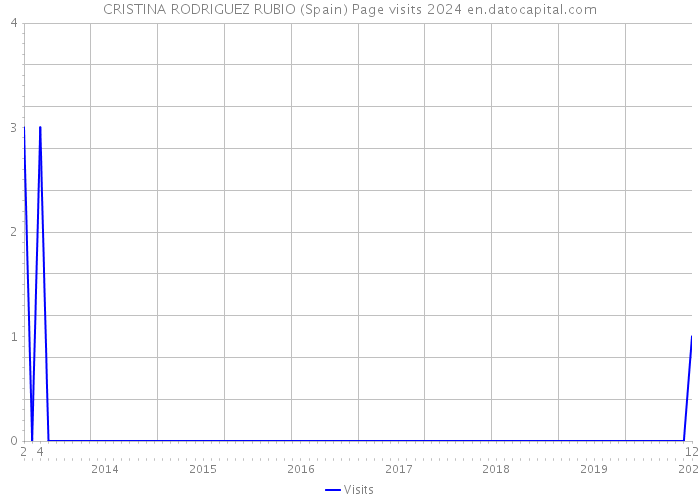CRISTINA RODRIGUEZ RUBIO (Spain) Page visits 2024 