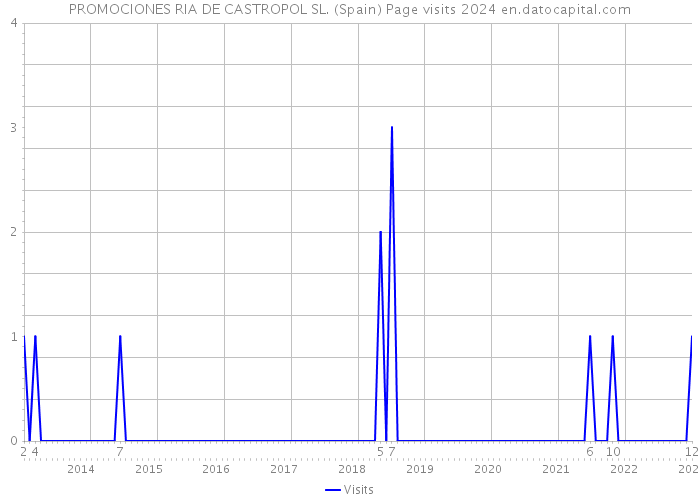 PROMOCIONES RIA DE CASTROPOL SL. (Spain) Page visits 2024 