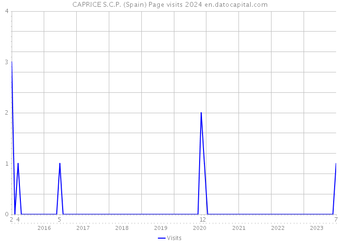 CAPRICE S.C.P. (Spain) Page visits 2024 