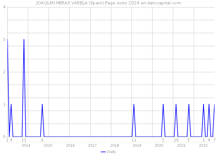 JOAQUIN HERAS VARELA (Spain) Page visits 2024 