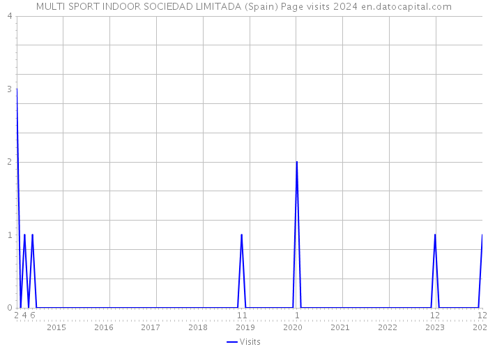 MULTI SPORT INDOOR SOCIEDAD LIMITADA (Spain) Page visits 2024 