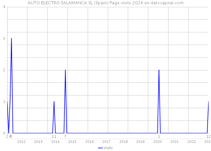 AUTO ELECTRO SALAMANCA SL (Spain) Page visits 2024 