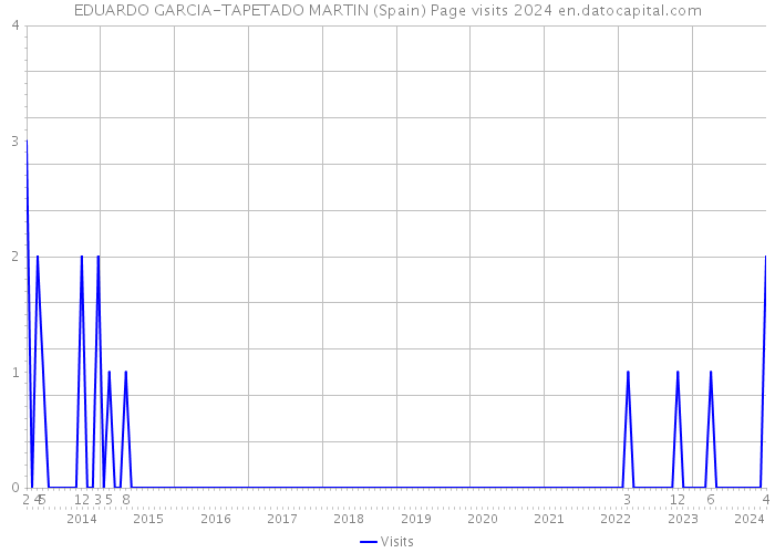 EDUARDO GARCIA-TAPETADO MARTIN (Spain) Page visits 2024 