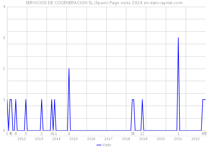 SERVICIOS DE COGENERACION SL (Spain) Page visits 2024 