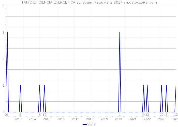 TAIYO EFICIENCIA ENERGETICA SL (Spain) Page visits 2024 