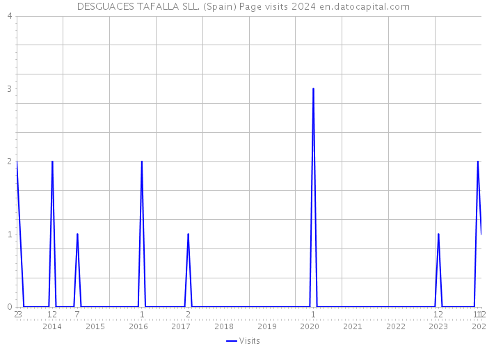 DESGUACES TAFALLA SLL. (Spain) Page visits 2024 