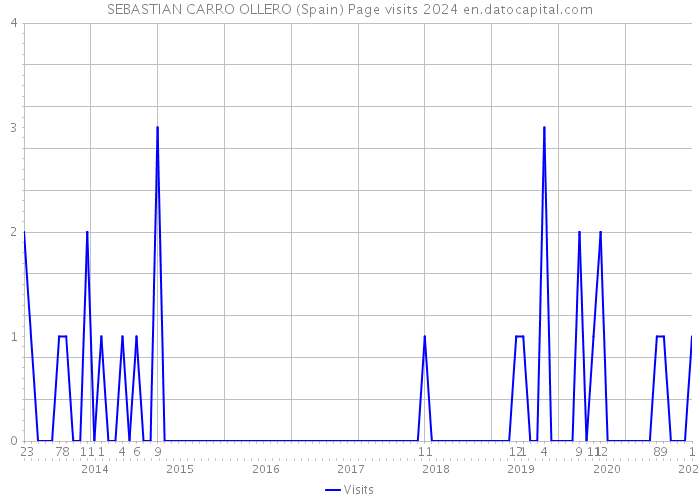 SEBASTIAN CARRO OLLERO (Spain) Page visits 2024 