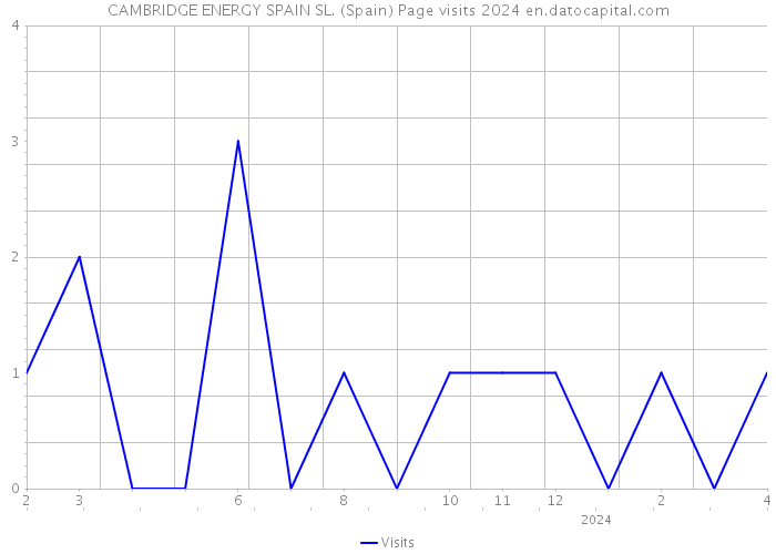 CAMBRIDGE ENERGY SPAIN SL. (Spain) Page visits 2024 