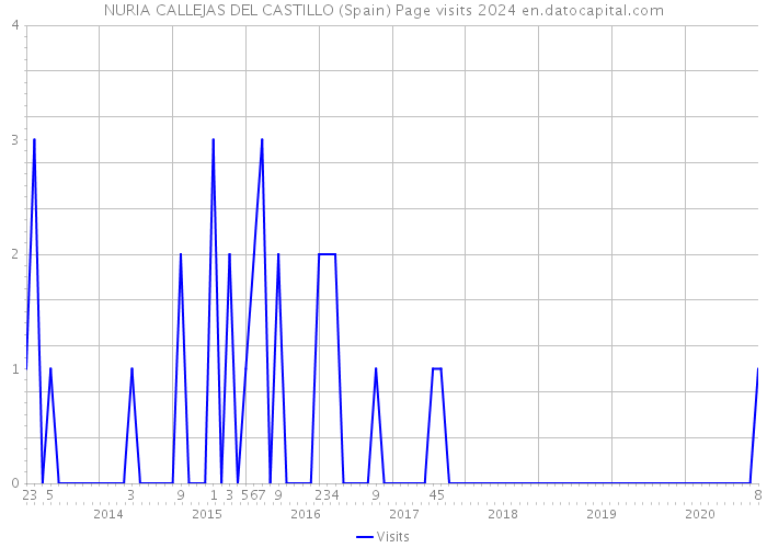 NURIA CALLEJAS DEL CASTILLO (Spain) Page visits 2024 