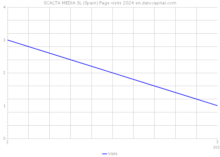SCALTA MEDIA SL (Spain) Page visits 2024 