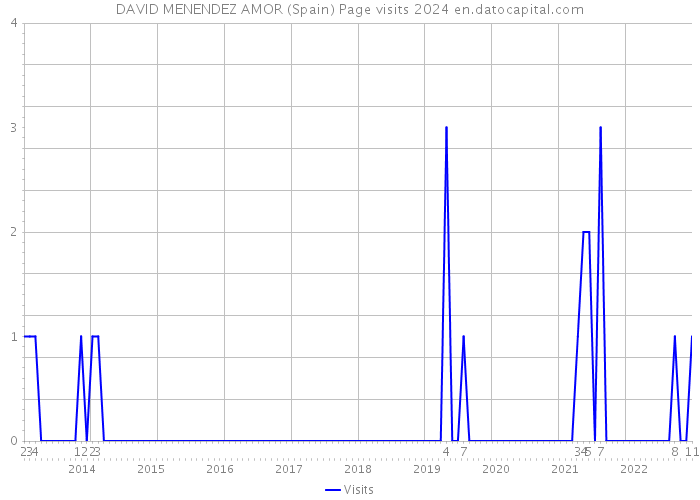 DAVID MENENDEZ AMOR (Spain) Page visits 2024 