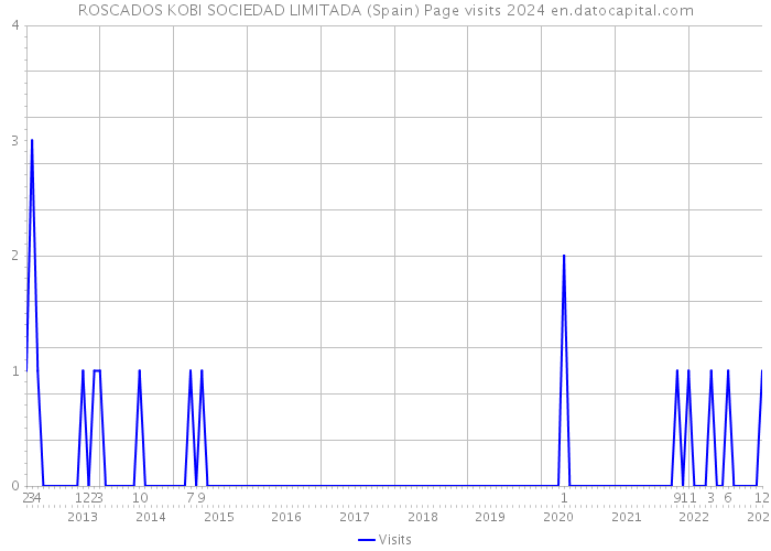 ROSCADOS KOBI SOCIEDAD LIMITADA (Spain) Page visits 2024 