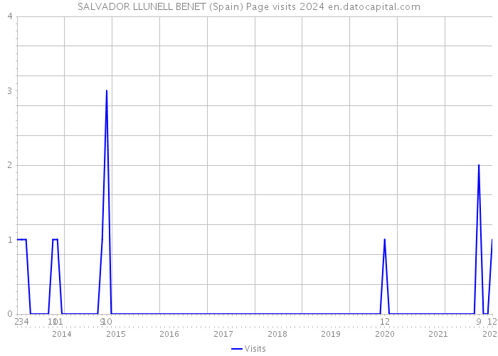 SALVADOR LLUNELL BENET (Spain) Page visits 2024 