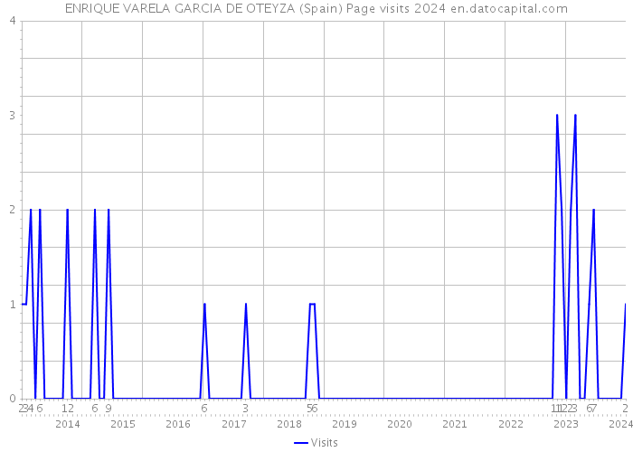 ENRIQUE VARELA GARCIA DE OTEYZA (Spain) Page visits 2024 