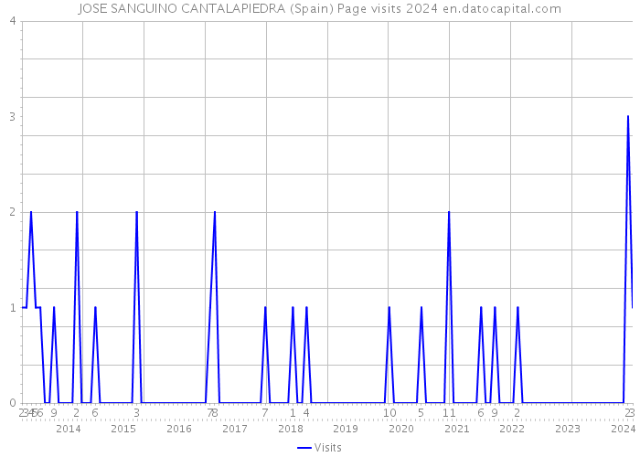 JOSE SANGUINO CANTALAPIEDRA (Spain) Page visits 2024 