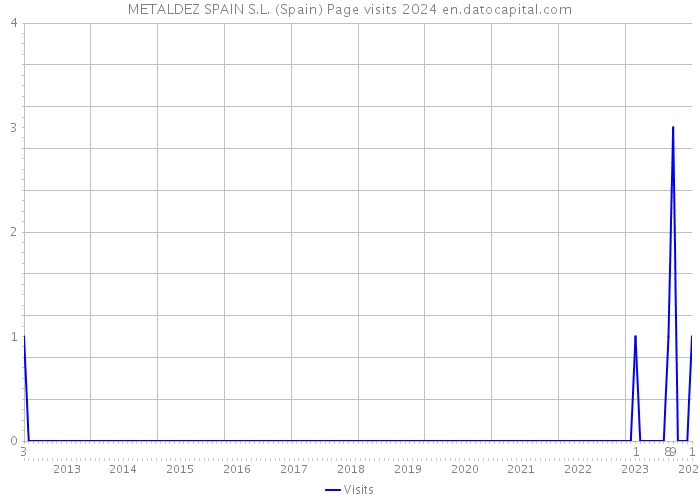 METALDEZ SPAIN S.L. (Spain) Page visits 2024 