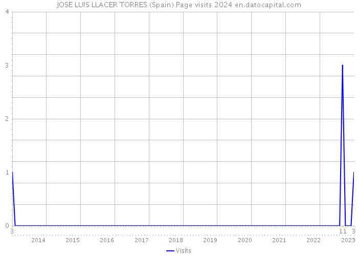 JOSE LUIS LLACER TORRES (Spain) Page visits 2024 