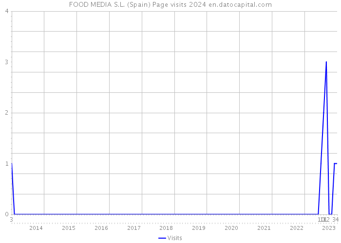 FOOD MEDIA S.L. (Spain) Page visits 2024 