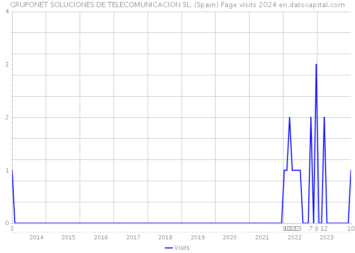 GRUPONET SOLUCIONES DE TELECOMUNICACION SL. (Spain) Page visits 2024 