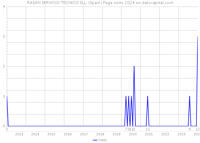 RASAN SERVICIO TECNICO SLL. (Spain) Page visits 2024 
