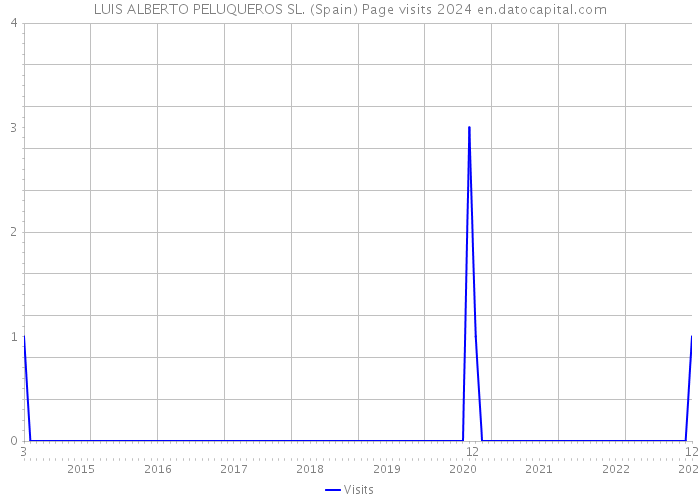 LUIS ALBERTO PELUQUEROS SL. (Spain) Page visits 2024 