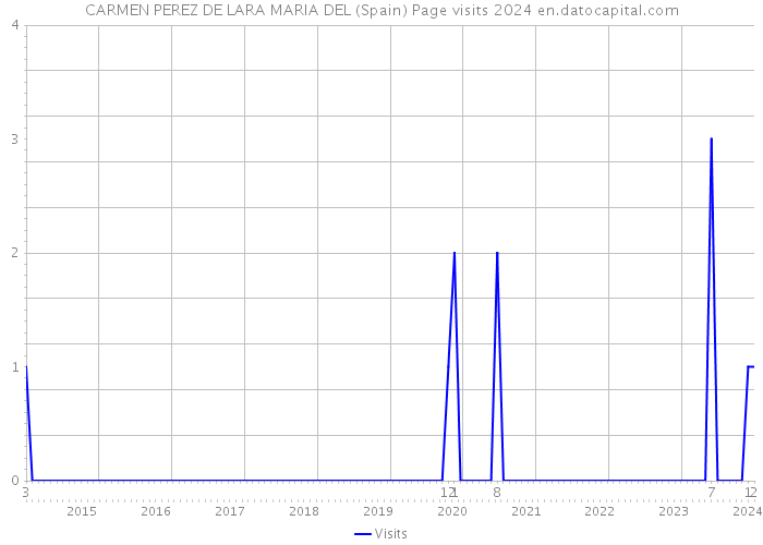 CARMEN PEREZ DE LARA MARIA DEL (Spain) Page visits 2024 